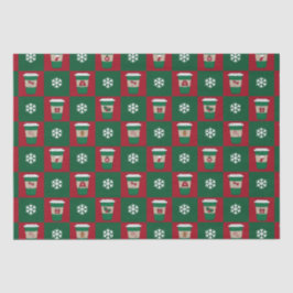 Weihnachtscoffes Schneeflocken Seidenpapier