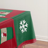 Weihnachtscoffes Schneeflocken Tischdecke (Beispiel)