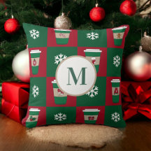 Weihnachtscoffes Snowflakes Holiday Monogram