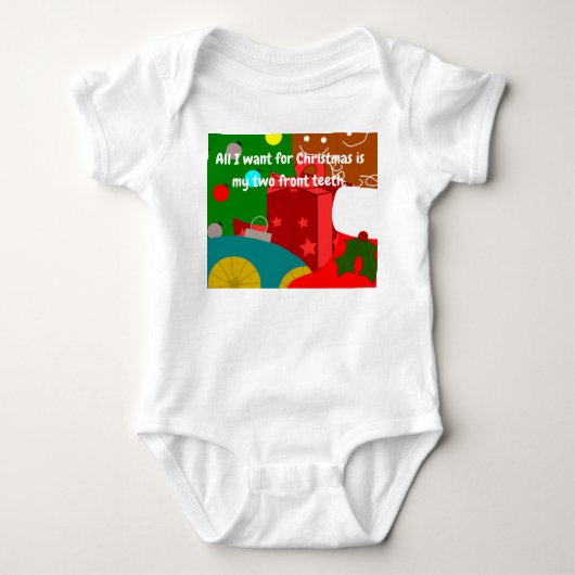 Weihnachtscollage baby strampler (Vorderseite)