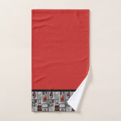Weihnachtscollage Badhandtuch Set (Handtuch)