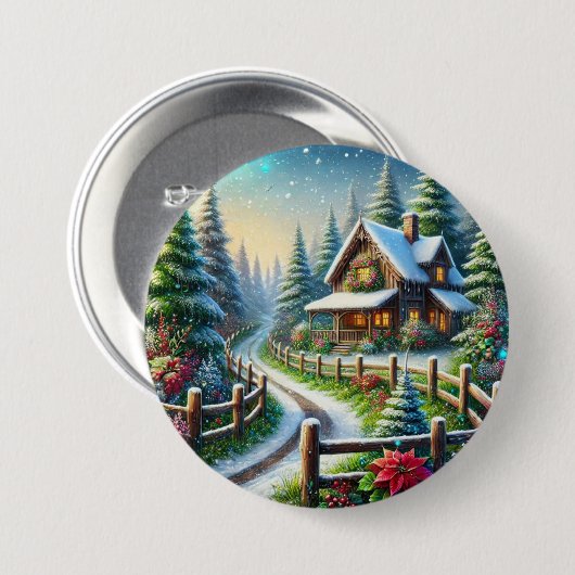 Weihnachtscollage Button (Vorne & Hinten)
