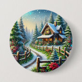 Weihnachtscollage Button (Vorderseite)