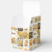 WeihnachtsCollage in Gold Geschenkschachtel (Geöffnet)