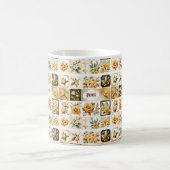 WeihnachtsCollage in Gold Kaffeetasse (Mittel)