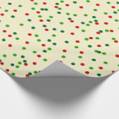 WeihnachtsConfetti • Zuckerplätzchen besprüht Geschenkpapier (Ecke)