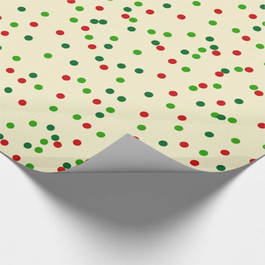 WeihnachtsConfetti • Zuckerplätzchen besprüht Geschenkpapier (Ecke)