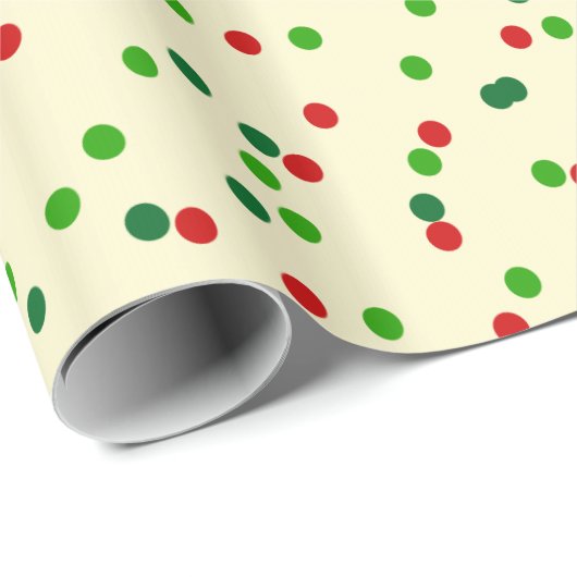 WeihnachtsConfetti • Zuckerplätzchen besprüht Geschenkpapier (Rolleneckpunkt)