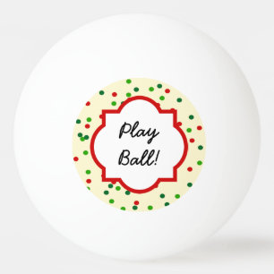 WeihnachtsConfetti • Zuckerplätzchen besprüht Tischtennisball