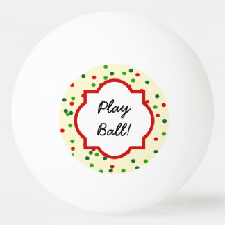 WeihnachtsConfetti • Zuckerplätzchen besprüht Tischtennisball