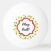 WeihnachtsConfetti • Zuckerplätzchen besprüht Tischtennisball (Rückseite)