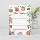 Weihnachtscookies Kapselnotizkarte Dankeskarte (Stehend Vorderseite)