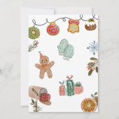 Weihnachtscookies Kapselnotizkarte Dankeskarte (Rückseite)