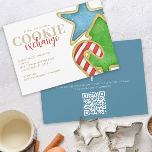 Weihnachtscookies tauschen kundenspezifisches Part Einladung