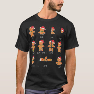Weihnachtscookies Weihnachtsmannmütze Fractions Ma T-Shirt