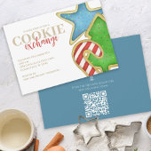 Weihnachtscookies Weiße QR-Code-Karte Einladung