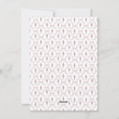 Weihnachtscoquette Nutcracker Grandmillennial Feiertagskarte (Rückseite)