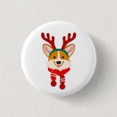 WeihnachtsCorgi Button (Vorderseite)