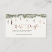 Weihnachtscosy Diapers Raffle Enclosure Card Begleitkarte (Vorderseite)