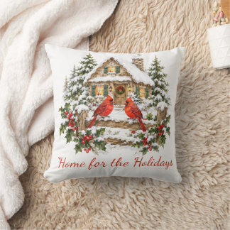 Weihnachtscottage Kardinal - Zuhause für die Feier Kissen