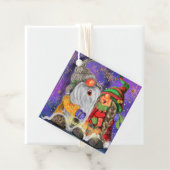 Weihnachtscouple Gnomes Gift Tags Geschenkanhänger (Beispiel)