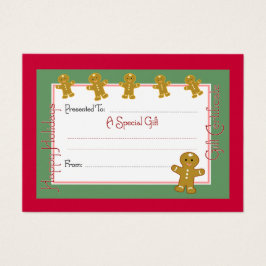 Weihnachtscoupon-Karten