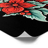 Weihnachtscowboy-Stiefelfest Poster (Ecke)