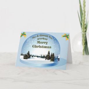 Weihnachtscoworker Feiertagskarte