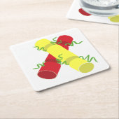 Weihnachtscracker Rechteckiger Pappuntersetzer (angewinkelt)