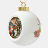 Weihnachtscrash Keramik Kugel-Ornament (Rechts)