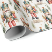 Weihnachtscreme-Aquarell Geschenkpapier (Rolleneckpunkt)