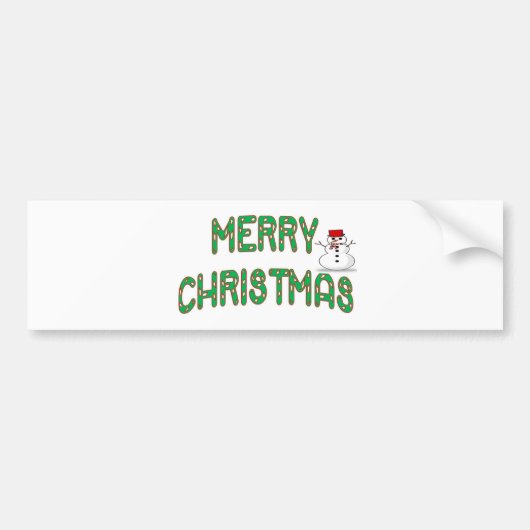 Weihnachtscreme Autoaufkleber (Vorne)