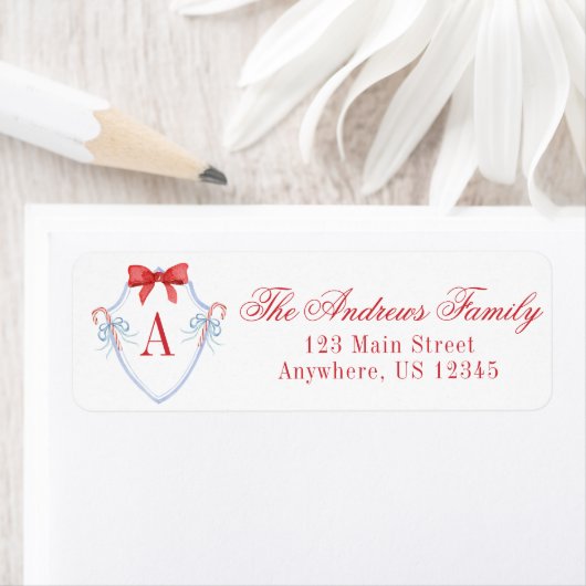 Weihnachtscreme Candy Cane Wappen (Insitu)