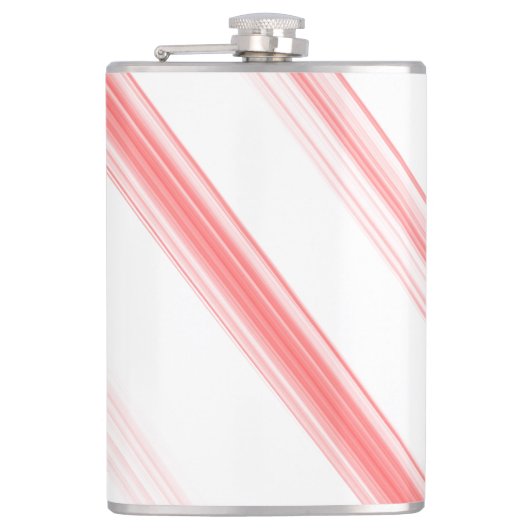 Weihnachtscreme Candy Holiday Vinyl Wrapped Flask Flachmann (Vorderseite)
