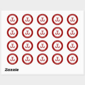Weihnachtscreme Candy Sticker (Blatt)