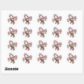 Weihnachtscreme Candy Sticker (Blatt)