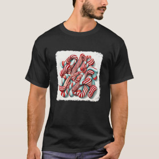 Weihnachtscreme Cane Crew Matching Family Winter T T-Shirt