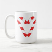 Weihnachtscreme Cane Herz Tasse (Links)