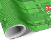 Weihnachtscreme Cane Karierte Wrapping Paper Geschenkpapier (Rolleneckpunkt)