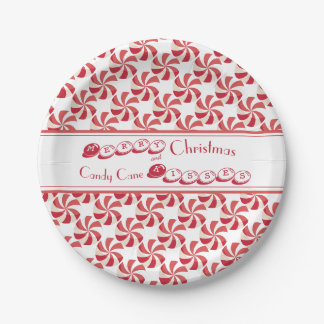 Weihnachtscreme Cane Kisses und Holiday Wish Pappteller