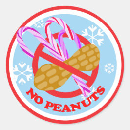 Weihnachtscreme Cane No Peanuts Stickers