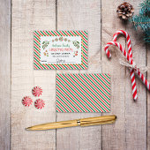 Weihnachtscreme Cane Peppermint Secret Santa Begleitkarte