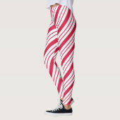 Weihnachtscreme Cane Striped Leggings (Links)