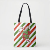 Weihnachtscreme Cane Tote Bag Tasche (Vorderseite)