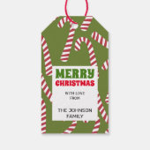 Weihnachtscreme Canes - Geschenkmarke Geschenkanhänger (Rückseite)