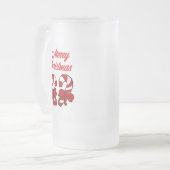 Weihnachtscreme Canes Große Mattierte Tasse (Vorderseite Links)