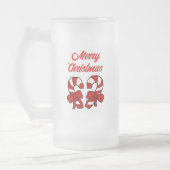 Weihnachtscreme Canes Große Mattierte Tasse (Links)