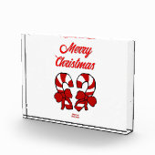 Weihnachtscreme-Canes Horizontal Foto Block (Rechts)