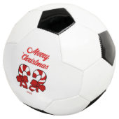 Weihnachtscreme Canes Soccer Ball (Dreiviertel)