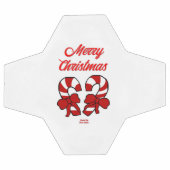 Weihnachtscreme Canes Soccer Ball (Flach)